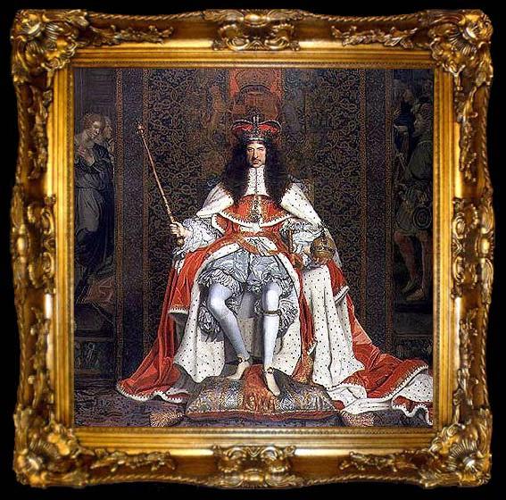 framed  John Michael Wright Charles II of England in Coronation robes, ta009-2